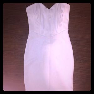 FOREIGN EXCHANGE Fitted White mini dress